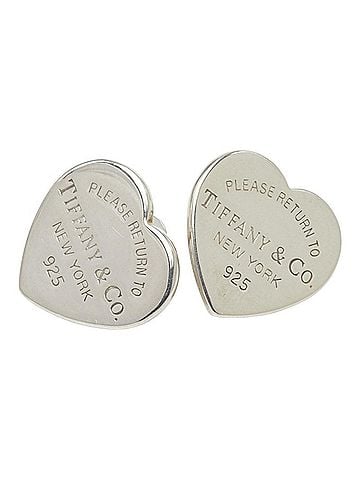 Tiffany & Co. Tiffany &amp; Co. Return to Heart Tag Earrings, SV925 Silver, Women's. (view 1)