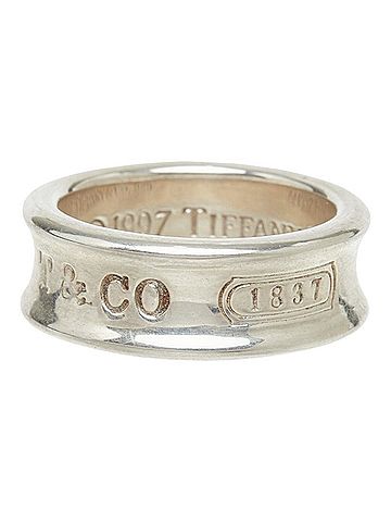 Tiffany & Co. Tiffany &amp; Co. 1837 Medium Ring, Sterling Silver (SV925), Women's Ring. (view 2)