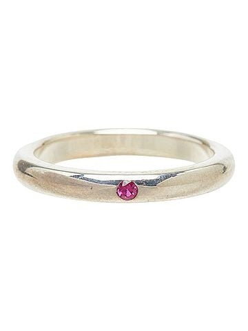 Tiffany & Co. Tiffany &amp; Co. Ruby SV925 Silver Peretti Stacking Band Ring (Women's) (view 1)