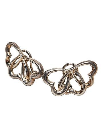 Tiffany & Co. Tiffany &amp; Co. Triple Heart Earrings, SV925 Silver, Women's. (view 1)