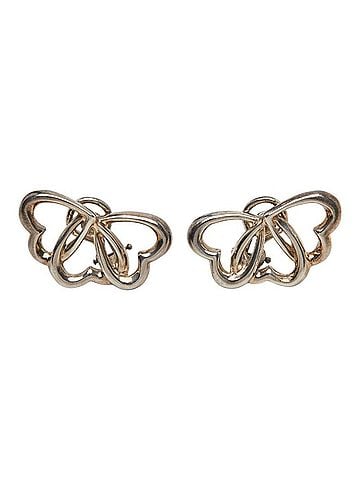 Tiffany & Co. Tiffany &amp; Co. Triple Heart Earrings, SV925 Silver, Women's. (view 2)