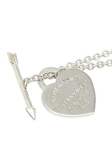 Tiffany & Co. Tiffany &amp; Co. Return to Lovestruck Heart Arrow Chain Necklace Pendant, Sterling Silver (SV925), Women's. (view 2)