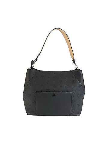 MCM MCM Visetos Shoulder Bag Handbag Black Beige Leather Women's (view 2)