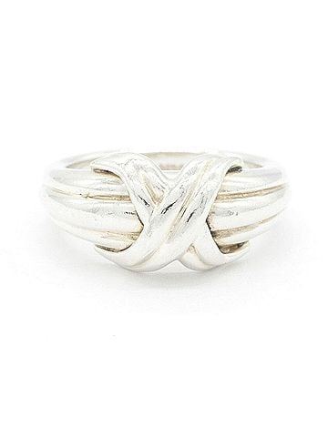 Tiffany & Co. Tiffany &amp; Co. Signature Cross Ring, Sterling Silver 925, US, JP Size, Old Style, Ladies' Ring. (view 1)