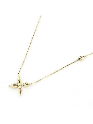 Louis Vuitton Louis Vuitton Collier Louisette Necklace M00365 Gold Metal Pendant for Women LOUIS VUITTON (view 1)