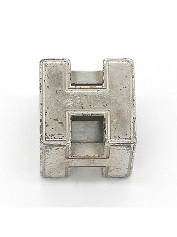 Hermès Hermes Pendant Top Cage d'H H Cube Silver Metal Head Choker Necklace for Women Square HERMES (view 2)