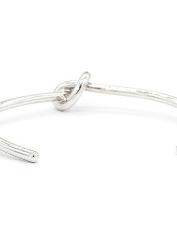 Céline Celine Knot Extra-Thin Bracelet 46P466BRA.36SI Silver Metal Cuff Women's CELINE (view 2)