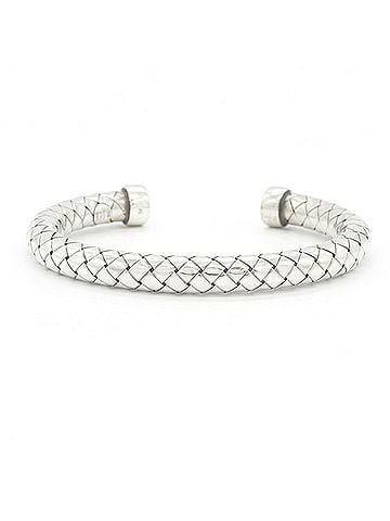 Bottega Veneta Bottega Veneta Bangle Intrecciato 145667 SV Sterling Silver 925 Bracelet Cuff Men's Women's BOTTEGA VENETA (view 1)