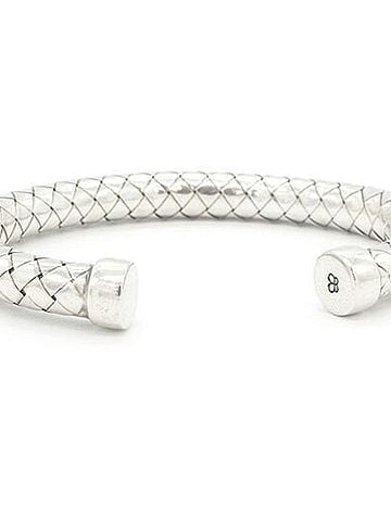 Bottega Veneta Bottega Veneta Bangle Intrecciato 145667 SV Sterling Silver 925 Bracelet Cuff Men's Women's BOTTEGA VENETA (view 2)