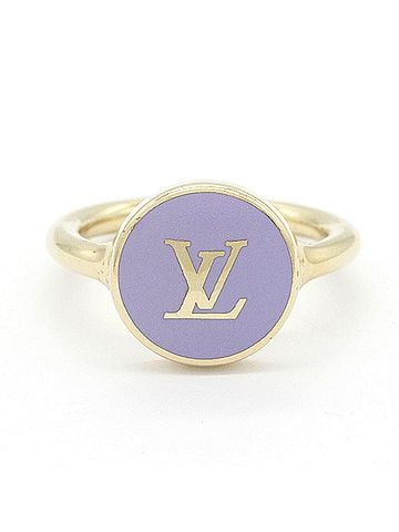 Louis Vuitton Louis Vuitton Ring LV Pearly Confetti M1922S Gold Purple Metal S Size Round for Women LOUIS VUITTON (view 1)