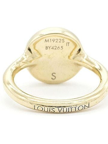 Louis Vuitton Louis Vuitton Ring LV Pearly Confetti M1922S Gold Purple Metal S Size Round for Women LOUIS VUITTON (view 2)
