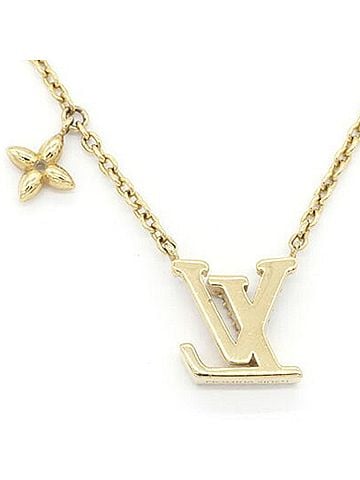Louis Vuitton Louis Vuitton Necklace LV Iconic M00596 Gold Metal Strass Pendant Women's LOUIS VUITTON (view 2)
