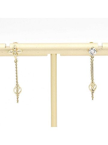 Louis Vuitton Louis Vuitton Boucles d'Oreilles Petit Earrings M00390 Gold Metal for Women LOUIS VUITTON (view 1)