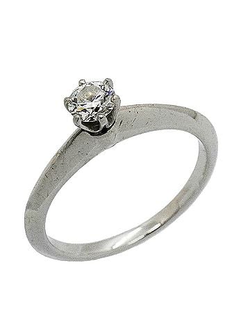 Tiffany & Co. Tiffany &amp; Co. Solitaire Ring, 1PD (One Diamond), Pt950 Platinum, 0.22ct Diamond (Women's) (view 1)