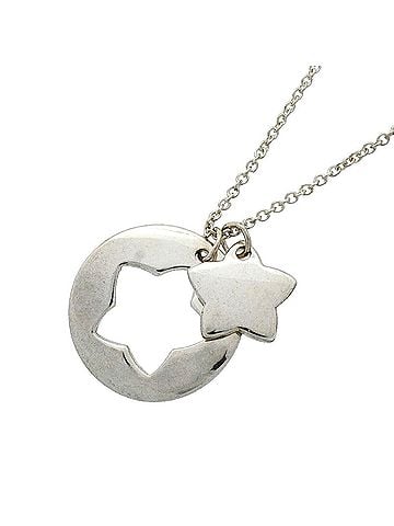 Tiffany & Co. Tiffany &amp; Co. Star Cutout Circle Necklace, Sterling Silver 925, Women's (view 1)