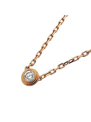 Cartier Cartier Damour Necklace SM 1PD 18KPG Pink Gold Diamond Women's (view 1)