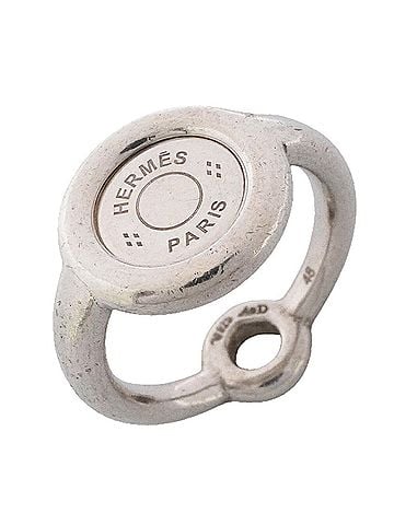 Hermès Hermes Ring, Sellier, Sterling Silver 925, Women's, P3660838 (view 1)