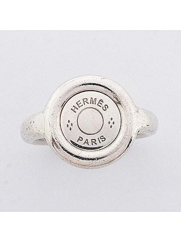Hermès Hermes Ring, Sellier, Sterling Silver 925, Women's, P3660838 (view 2)