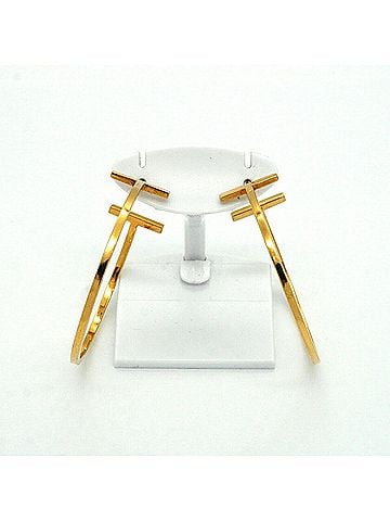 Tiffany & Co. Tiffany &amp; Co. T-Wire Large Earrings, 18K Yellow Gold, Women's, P3546767 (view 2)