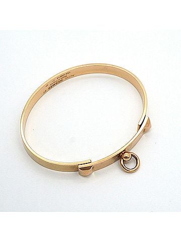 Hermès Hermes Collier de Chien PM Bangle, 18K Pink Gold, Women's, OP034238 (view 2)
