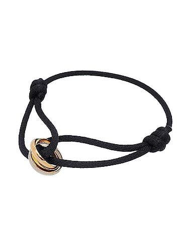 Cartier Cartier Trinity Cord Bracelet, available in 18K Yellow Gold, White Pink and Black. (OP033395) (view 1)
