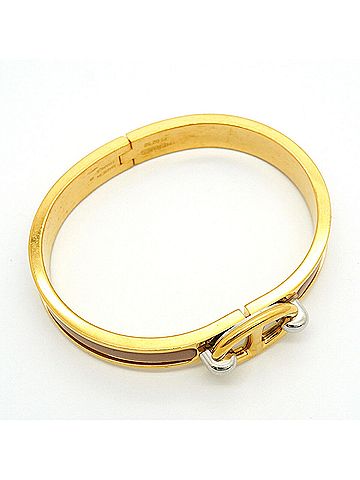 Hermès Hermes Chaine d'Ancre Mini Click Bangle, Gold Plated, Ladies' OP027610 (view 2)