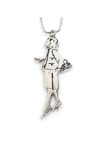 Chanel Chanel Mademoiselle Metal Silver Necklace for Women (r11484i) (view 2)