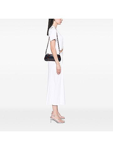 Prada Patent Trimmed Vitello Drive Crossbody (view 2)
