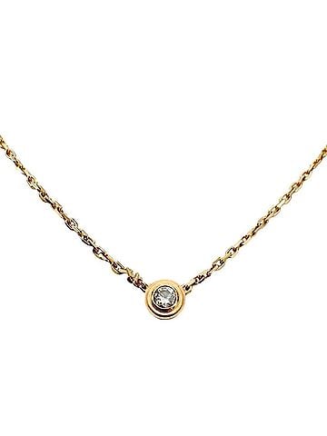Cartier Cartier Damour Necklace XS 18KPG B7224516 Diamond Women's Men's (view 1)