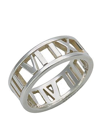 Tiffany & Co. Tiffany &amp; Co. Atlas SV925 Silver Open Ring for Women (view 1)