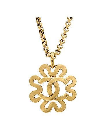 Chanel CHANEL Chanel Flower Coco Mark Chain Necklace Pendant GP Gold 95P (view 2)