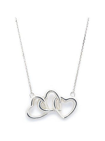 Tiffany & Co. TIFFANY&amp;Co. Tiffany Triple Heart Necklace SV925 Women's 296117 (view 1)