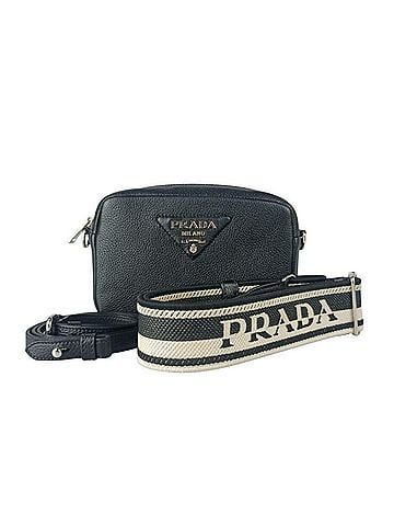 Prada PRADA Shoulder Bag 1BH192 Black Vitello Daino Soft Leather Men's and Women's (view 1)