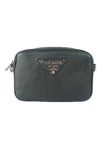Prada PRADA Shoulder Bag 1BH192 Black Vitello Daino Soft Leather Men's and Women's (view 2)