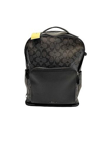 Coach COACH Signature Backpack F38755 Black Leather Men's (view 1)