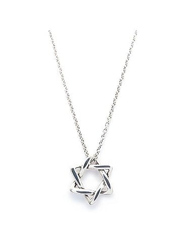 Tiffany & Co. TIFFANY&amp;Co. Tiffany Star of David Necklace, Elsa Peretti, SV925, Women's, 296118 (view 2)