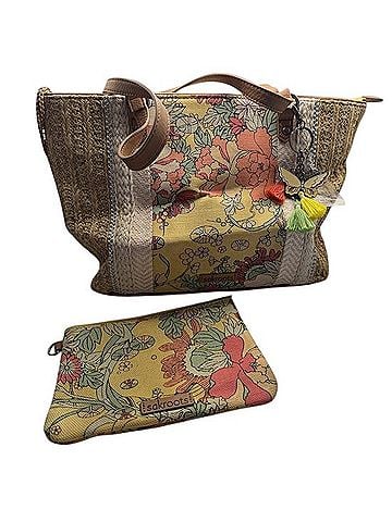 Sakroots medium meadow straw tote Shoulder Bag (view 1)