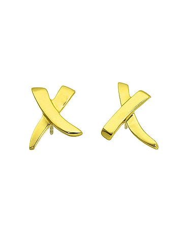 Tiffany & Co. Tiffany &amp; Co. Kiss Earrings, 18K Yellow Gold (750), Pierced. (view 1)
