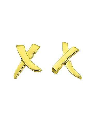 Tiffany & Co. Tiffany &amp; Co. Kiss Earrings, 18K Yellow Gold (750), Pierced. (view 2)