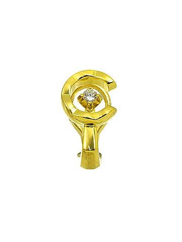 Chanel Chanel Coco Crush Diamond Earring, 18K Yellow Gold (750), Single Earring (Clip-on) (view 1)