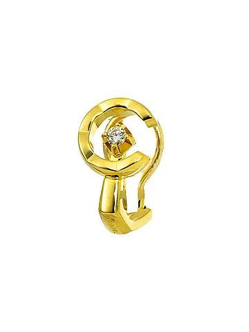 Chanel Chanel Coco Crush Diamond Earring, 18K Yellow Gold (750), Single Earring (Clip-on) (view 2)