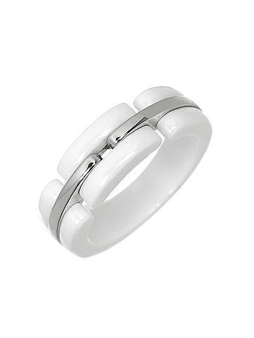 Chanel Chanel Ultra Ring #55, 18K White Gold, Ceramic 750. (view 1)