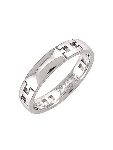 Hermès Hermes Ever Hercules Ring #48 18K WG White Gold 750 (view 1)