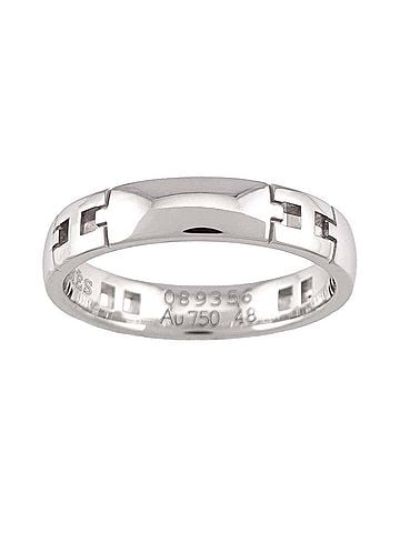 Hermès Hermes Ever Hercules Ring #48 18K WG White Gold 750 (view 2)