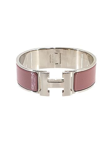 Hermès Hermes Clic Clac H GM Bangle Pink Silver (view 1)