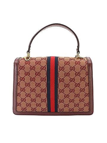 Gucci Gucci Ophidia Medium 2-way Hand/Shoulder Handbag, GG Canvas &amp; Leather, Red, 651055 Bag (view 2)