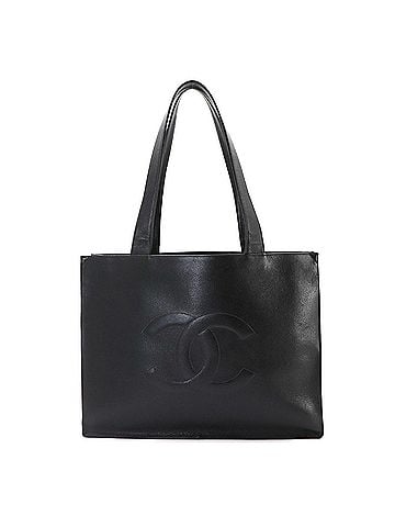 Chanel Chanel Coco Mark Tote Handbag, Caviar Leather, Black with Gold Hardware. (view 1)