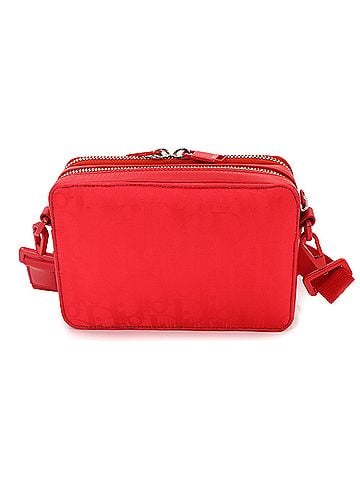 Christian Dior Christian Dior x ERL Collaboration Mirage Quilted Shoulder Handbag, Nylon &amp; Leather, Red with Silver Hardware. (view 2)