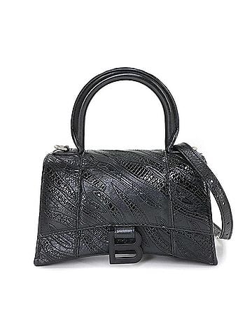 Balenciaga Balenciaga Hourglass XS 2-way Hand/Shoulder Handbag, Leather, Black (view 1)