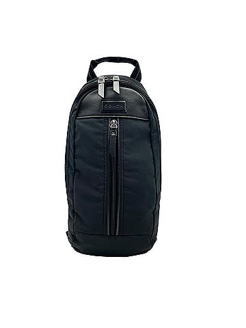 Coach COACH F70692 A1461-F70692 Varik Nylon Sling Body Bag One Shoulder Leather Charcoal Black Men's Crossbody S49 (view 2)